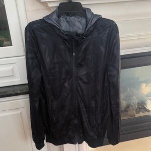 Men's capsize  Black Geometric lightweight sports meshed  Jacket